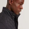 HOLLBEC Diamond Quilted Zip Field Coat