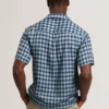 IBICUI Tile Print Tencel Short Sleeve Shirt