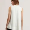 ICANA Draped Front Asymmetric Sleeveless Top
