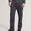 IGNATZ Checked Linen Blend Regular Fit Trousers