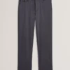 IGNATZ Checked Linen Blend Regular Fit Trousers