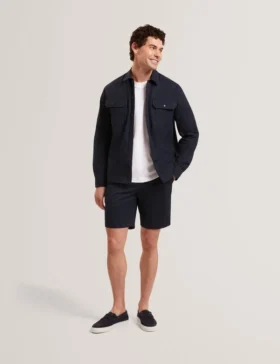 ILLARIO Slim Textured Chino Shorts