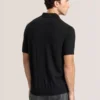 INTARSIA SWEATER POLO Black Beauty