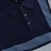 INTARSIA SWEATER POLO Sky Captain