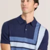 INTARSIA SWEATER POLO Sky Captain