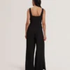 INUJ Panelled Wide Leg Tailored Jumpsuit