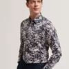 JACIEL Scattered Petal Slim Long Sleeve Shirt