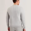 JAMALS Herringbone Knit Crew Neck Sweater