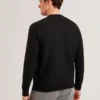 JAMALS Herringbone Knit Crew Neck Sweater