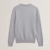 JAMALS Herringbone Knit Crew Neck Sweater