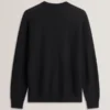 JAMALS Herringbone Knit Crew Neck Sweater