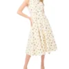 JOANNE Wildflower Sleeveless Smock Midi Dress