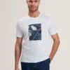 JUSTINO Short Sleeve Box Print Graphic T-Shirt
