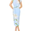 KAITY Lily Print Jersey Bodycon Midi Dress