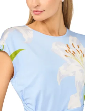 KAITY Lily Print Jersey Bodycon Midi Dress