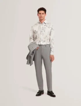 KALMILL Photograhic Leaf Print Regular Fit Shirt