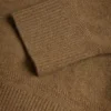 KAROLT Cashmere Knit Long Sleeve Polo Top