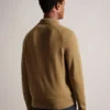 KAROLT Cashmere Knit Long Sleeve Polo Top