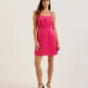 KAVALA Tie Strap Square Neck Mini Dress