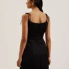 KAVALA Tie Strap Square Neck Mini Dress