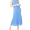 KAYLA Open Knit Sleeveless Midi Dress