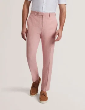 KENLEYT Linen Cotton Woven Dress Pants