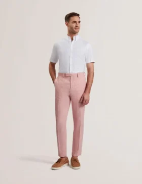 KENLEYT Linen Cotton Woven Dress Pants