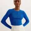 KKLARA Scallop Trim Cardigan