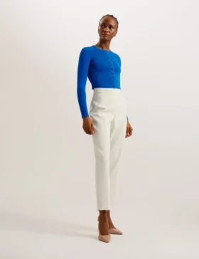 KKLARA Scallop Trim Cardigan