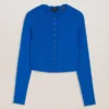 KKLARA Scallop Trim Cardigan