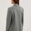 KOA Oversized Herringbone Single Breasted Blazer