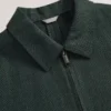 KUMARH Linen Blend Zip Up Harrington Jacket