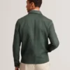 KUMARH Linen Blend Zip Up Harrington Jacket