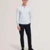 KURNLE T Knit Half Zip Funnel Neck Jumper