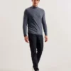 KURNLE T Knit Half Zip Funnel Neck Jumper