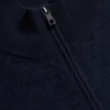 KURNLE T Knit Half Zip Funnel Neck Jumper