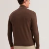 KURNLE T Knit Half Zip Funnel Neck Jumper