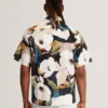 LANGDON Garden Print Relaxed Short Sleeve Shirt