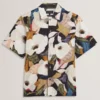LANGDON Garden Print Relaxed Short Sleeve Shirt