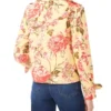 LEAH Floral Print Short Trench Jacket