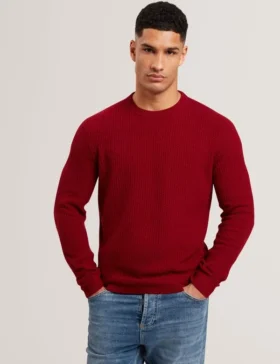 leocadi herringbone trim textured knit sweater 1 1 280x364 - LEOCADI Herringbone Trim Textured Knit Sweater