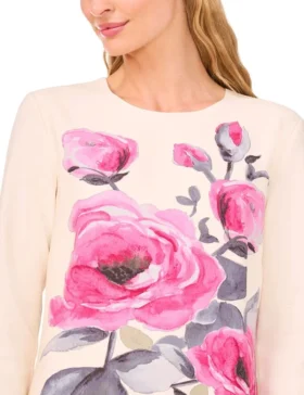 LEONA Print Floral Mini Dress