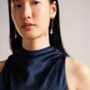 LILYMAY Cowl Neck Midi Dress