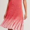 LILYO Ribbed Knit Flippy Hem Mini Dress
