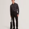 LIRRA Retro Check Print Long Sleeve Shirt