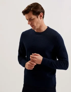 LOUNG Textured T Knit Crew Neck Jumper