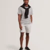 LOWETON Slim Leg Stretch Cotton Chino Shorts