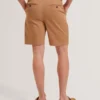 LOWETON Slim Leg Stretch Cotton Chino Shorts
