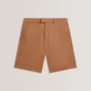 LOWETON Slim Leg Stretch Cotton Chino Shorts