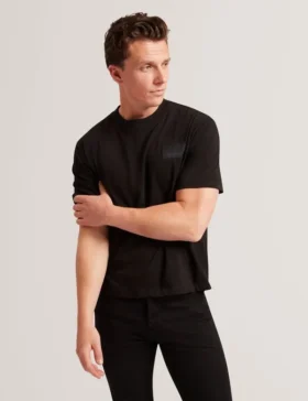 LUCKA Logo Patch Oversized Cotton T-Shirt